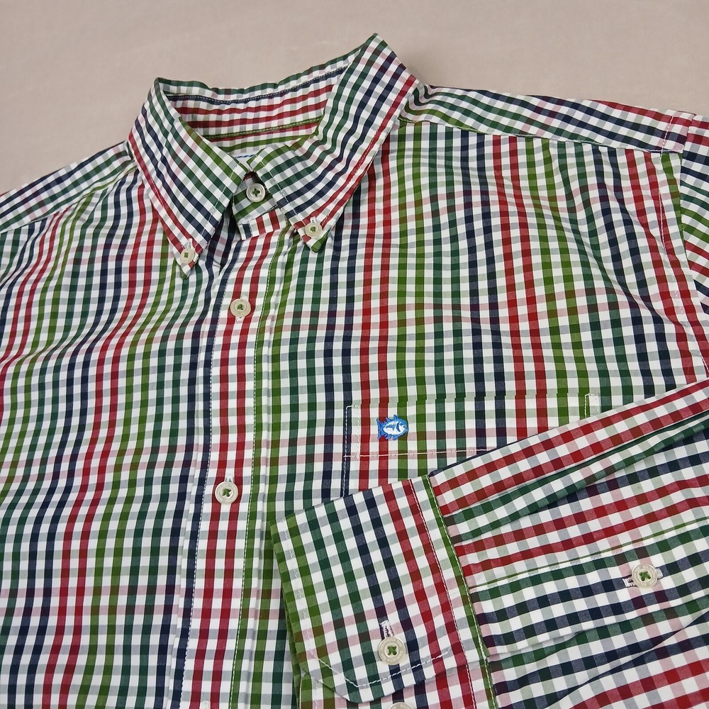 Southern Tide Medium Button Down Long Sleeve 22x30 Casual Stretch